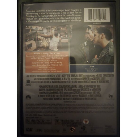 Menace II Society & Juice - Double Feature DVD - Picture 2 of 2